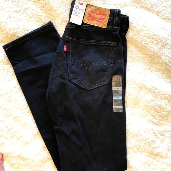 Levi’s Mens 505 Black jean - Picture 3 of 6